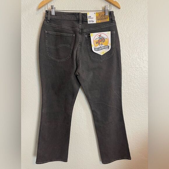 Lee x Daydreamer jeans black High Rise Crop Boot. NWT. 30 - Picture 5 of 10
